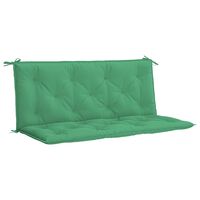 vidaXL Garden Bench Cushion Green 120x(50+50)x7cm Oxford Fabric