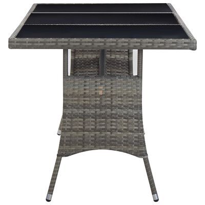 vidaXL Garden Table Grey 170x80x74 cm Poly Rattan,  vidaXL Garden Table Grey 170x80x74 cm Poly Rattan
