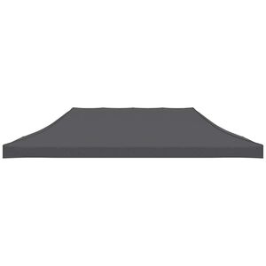 vidaXL Party Tent Roof 3x6 m Anthracite