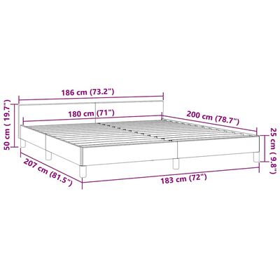 vidaXL Bed Frame without Mattress Dark Grey 183x203 cm King Velvet, dark grey vidaXL Bed Frame without Mattress Dark Grey 183x203 cm King Velvet