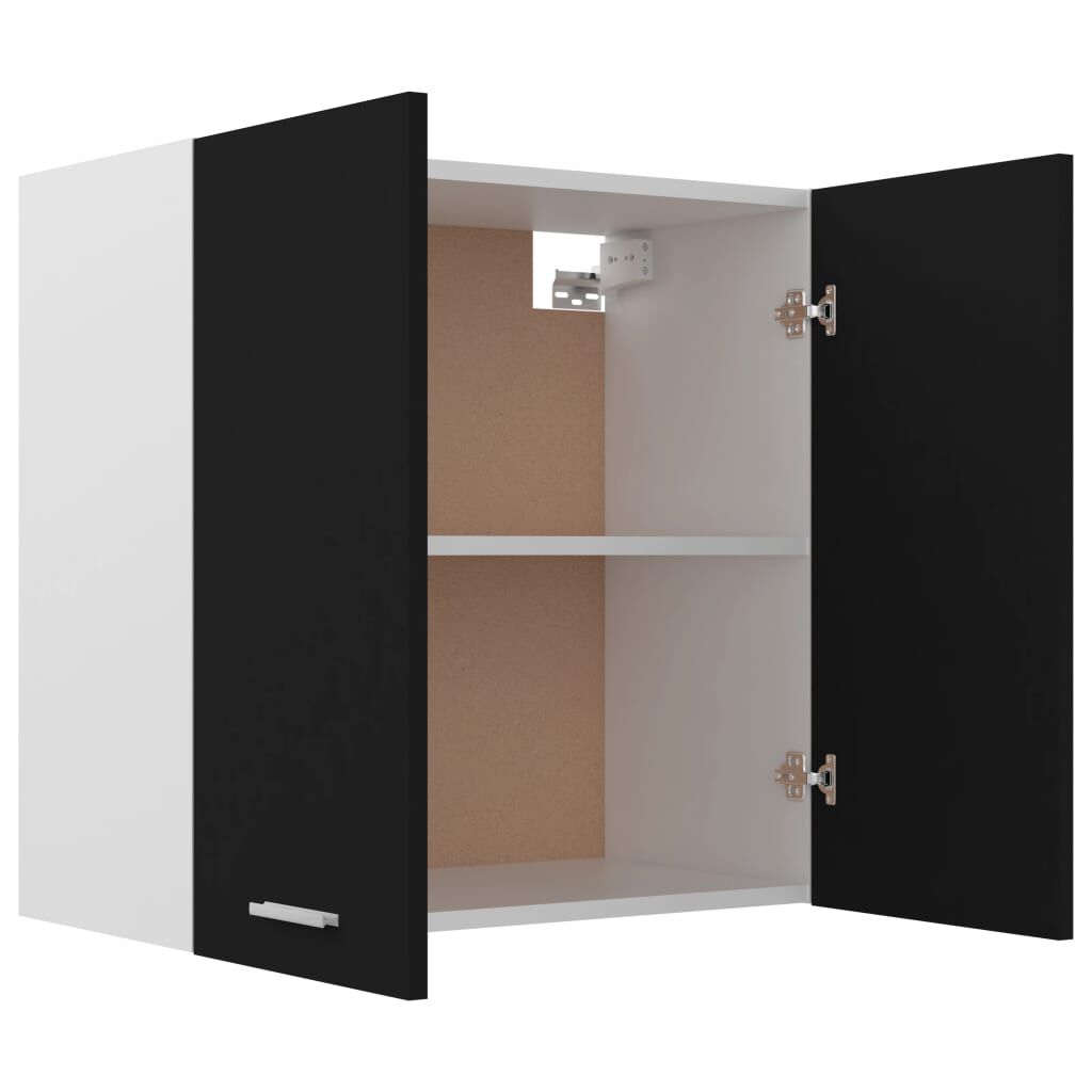 vidaXL Hanging Cabinet Lyon Black 60x31x60 cm Engineered Wood