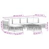 vidaXL 7 Piece Garden Lounge Set with Cushions Anthracite Poly Rattan