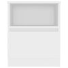 vidaXL Bed Cabinet White 40x40x50 cm Engineered Wood