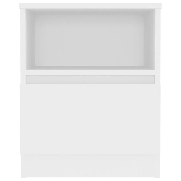 vidaXL Bed Cabinet White 40x40x50 cm Engineered Wood