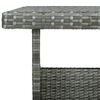 vidaXL 6 Piece Garden Lounge Set with Cushions Poly Rattan Grey