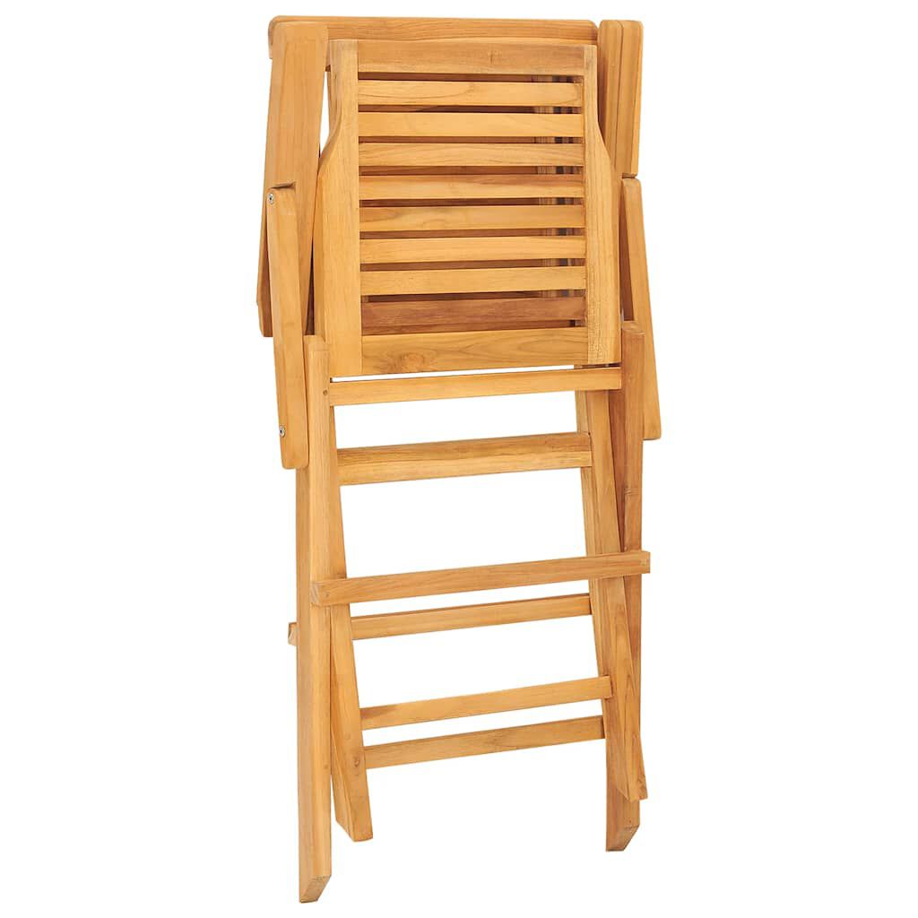 vidaXL Folding Garden Chairs 2 pcs 56x63x90 cm Solid Wood Teak