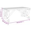 vidaXL Garden Coffee Table 90x50x40 cm Solid Wood Fir
