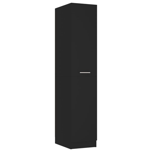 vidaXL Apothecary Cabinet Black 30x42.5x150 cm Engineered Wood