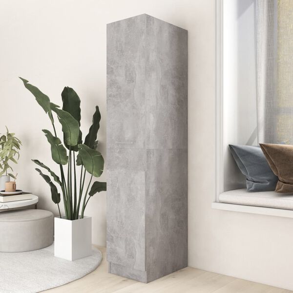 vidaXL Apothecary Cabinet Concrete Grey 30x42.5x150 cm Engineered Wood