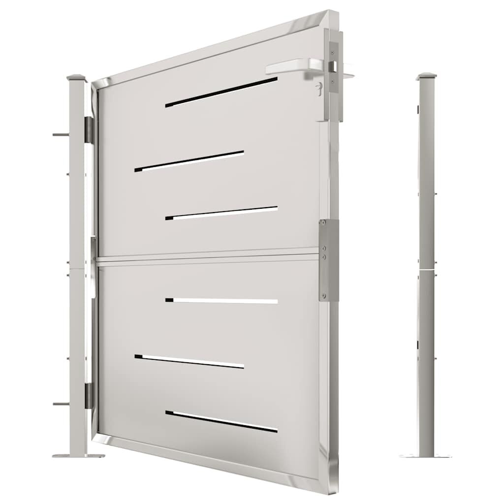 vidaXL Garden Gate 100x100 cm Stainless Steel
