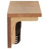vidaXL Coat Rack 90x16x16 cm Solid Oak Wood