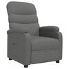 vidaXL Recliner Chair Dark Grey Fabric