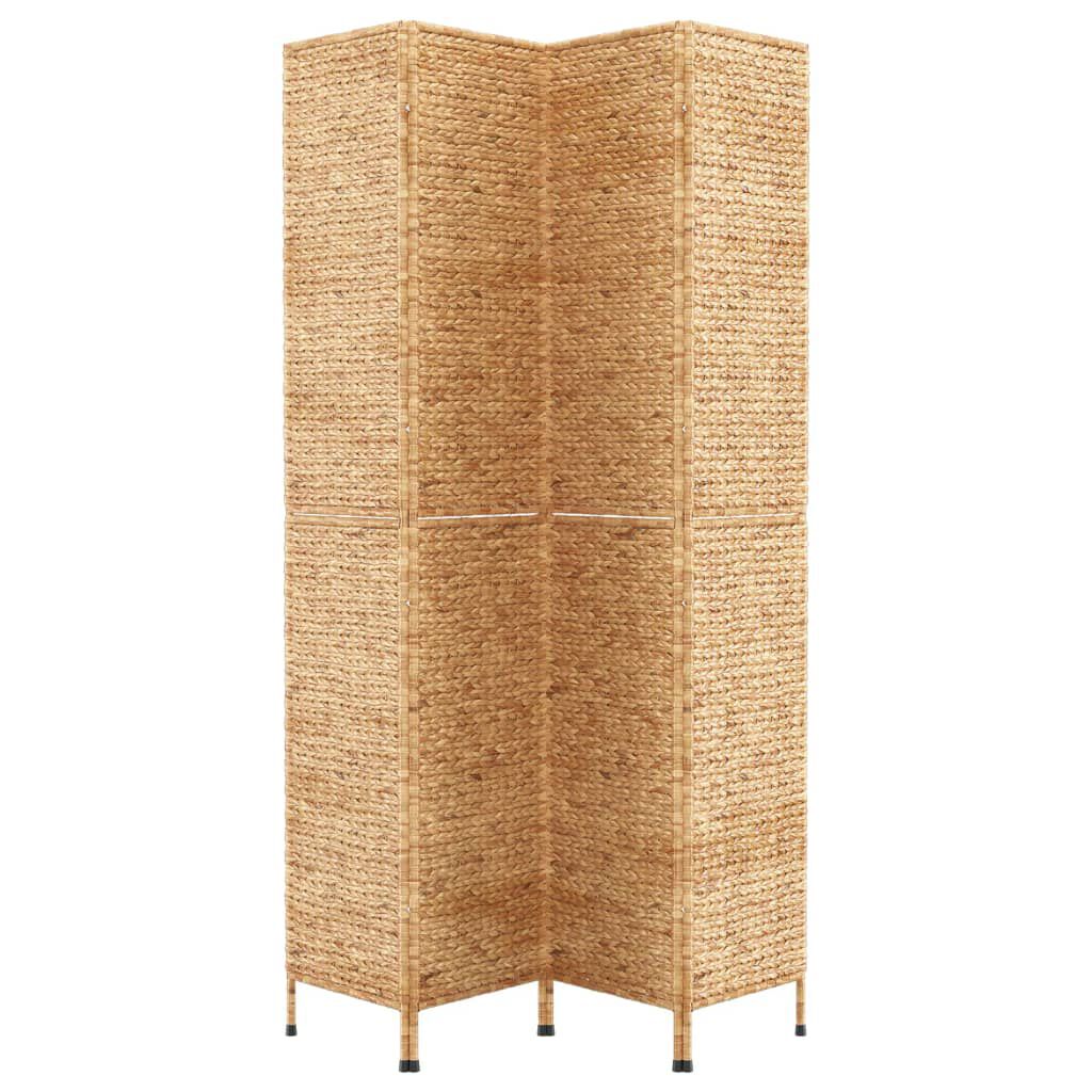 vidaXL Room Divider 4-Panel 163x180 cm Water Hyacinth