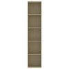vidaXL Book Cabinet Sonoma Oak 40x30x189 cm Engineered Wood