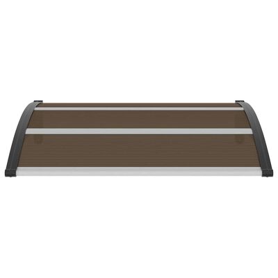 vidaXL Door Canopy Black 120x100 cm PC, brown and black vidaXL Door Canopy Black 120x100 cm PC