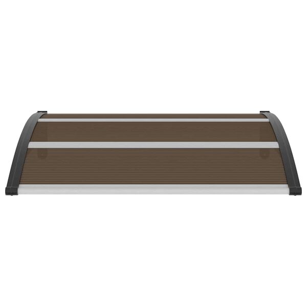 vidaXL Door Canopy Black 120x100 cm PC