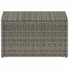 vidaXL 4 Piece Garden Lounge Set with Cushions Poly Rattan Grey