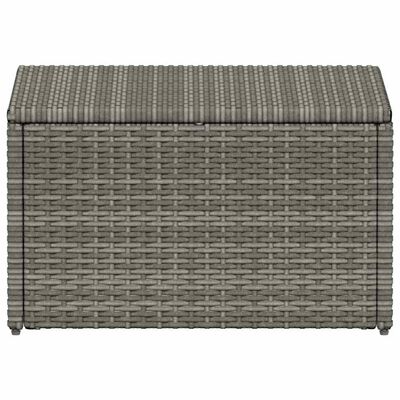 vidaXL 4 Piece Garden Lounge Set with Cushions Poly Rattan Grey, grey vidaXL 4 Piece Garden Lounge Set with Cushions Poly Rattan Grey