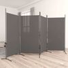 vidaXL 4-Panel Room Divider Anthracite 346x180 cm Fabric