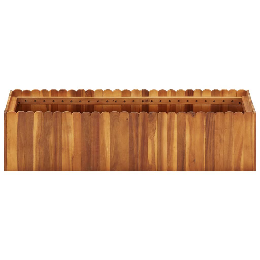 vidaXL Garden Raised Bed 100x30x25 cm Solid Acacia Wood