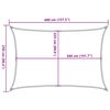 vidaXL Sunshade Sail 160 g/m² Cream 2.5x4 m HDPE