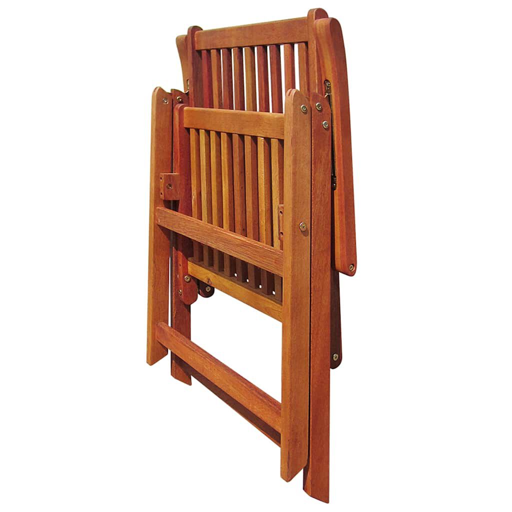 vidaXL Folding Garden Chairs 2 pcs Solid Acacia Wood Brown