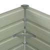 vidaXL Raised Garden Bed Brown 100x100x77 cm Galvanised Steel