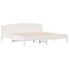 vidaXL Bed Frame without Mattress White 200x200 cm Solid Wood Pine