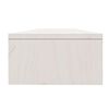 vidaXL Monitor Stand White 100x24x13 cm Solid Wood Pine