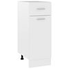 vidaXL Drawer Bottom Cabinet "Lyon" White 30x46x81,5 cm Engineered Wood