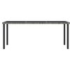vidaXL 9 Piece Garden Dining Set Poly Rattan Grey