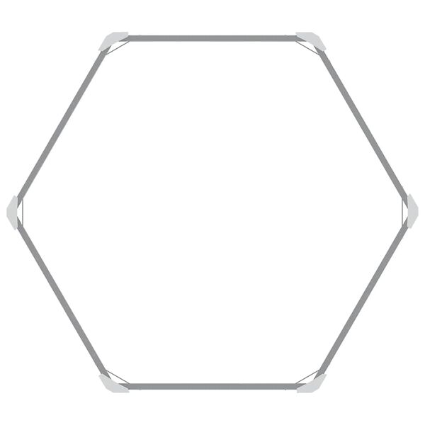 vidaXL Garden Raised Bed Galvanised Steel 129x129x77 cm Grey