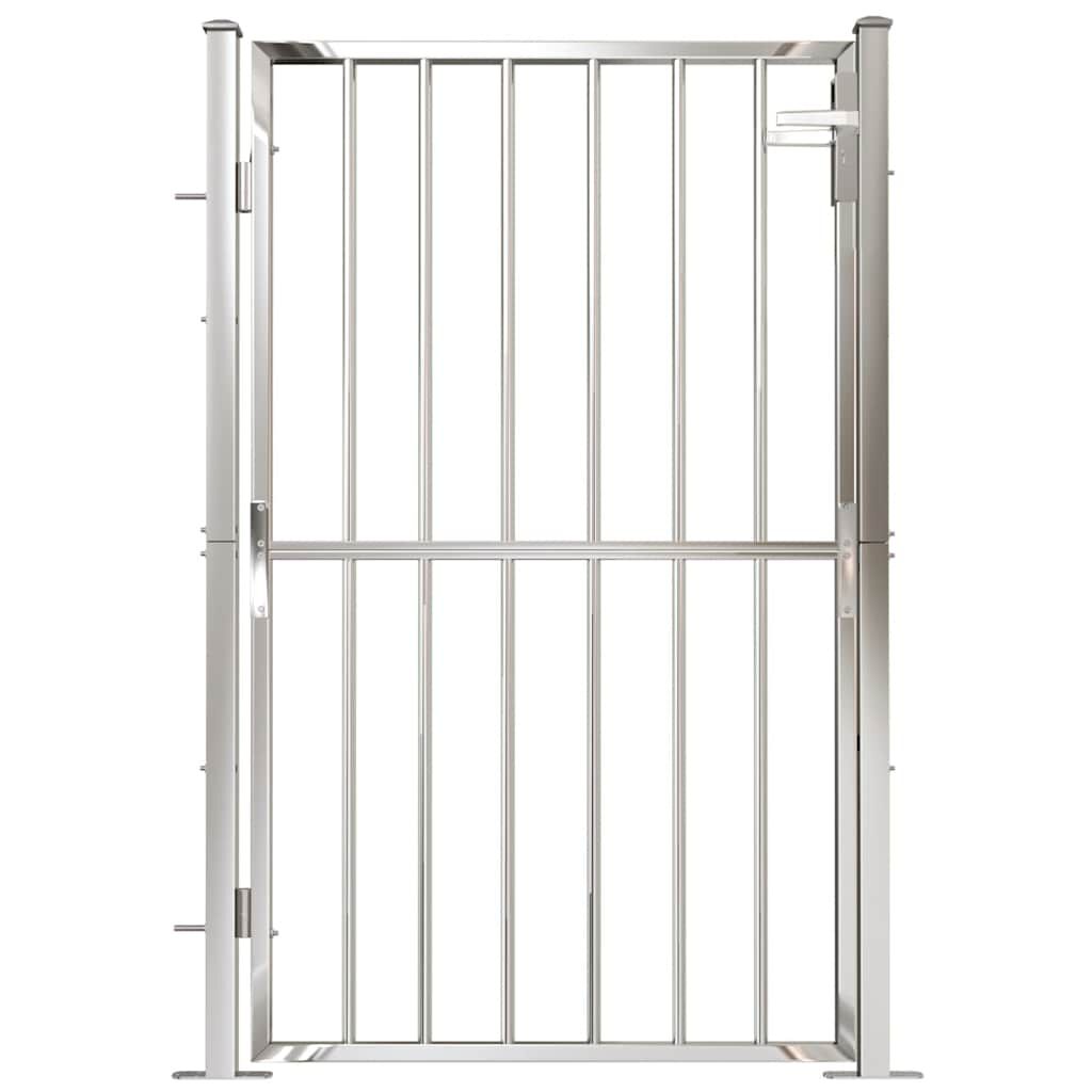 vidaXL Garden Gate 100x150 cm Stainless Steel