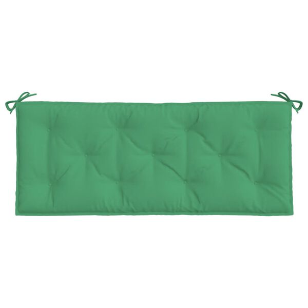 vidaXL Garden Bench Cushions 2pcs Green 120x50x7cm Oxford Fabric