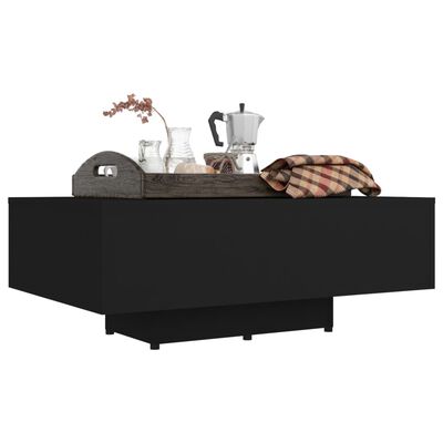 vidaXL Coffee Table Black 85x55x31 cm Engineered Wood, black vidaXL Coffee Table Black 85x55x31 cm Engineered Wood