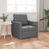 vidaXL Floor Sofa Bed 2-in-1 Dark Grey 112x174x55 cm Fabric
