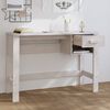 vidaXL Desk HAMAR White 110x40x75 cm Solid Wood Pine