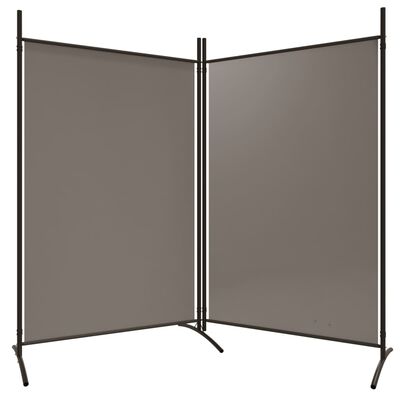 vidaXL 2-Panel Room Divider Anthracite 175x180 cm Fabric, anthracite vidaXL 2-Panel Room Divider Anthracite 175x180 cm Fabric