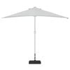 vidaXL Parasol Base Granite 25 kg Rectangular Black