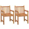 vidaXL 5 Piece Garden Dining Set Solid Wood Teak
