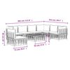 vidaXL 8 Piece Garden Lounge Set with Cushions Anthracite Poly Rattan