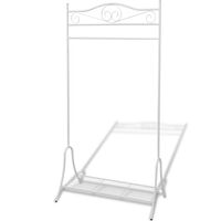 vidaXL Clothing Rack White Steel, white vidaXL Clothing Rack White Steel