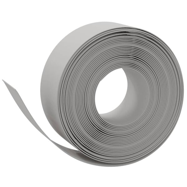 vidaXL Garden Edgings 3 pcs Grey 10 m 20 cm Polyethylene
