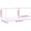 vidaXL TV Cabinet Black 100x35x40 cm Engineered Wood