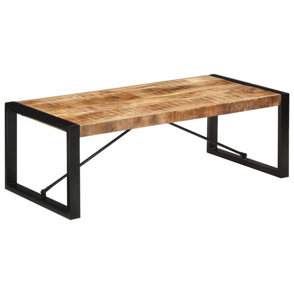 vidaXL Dining Table 120x55x40 cm Solid Rough Wood Mango