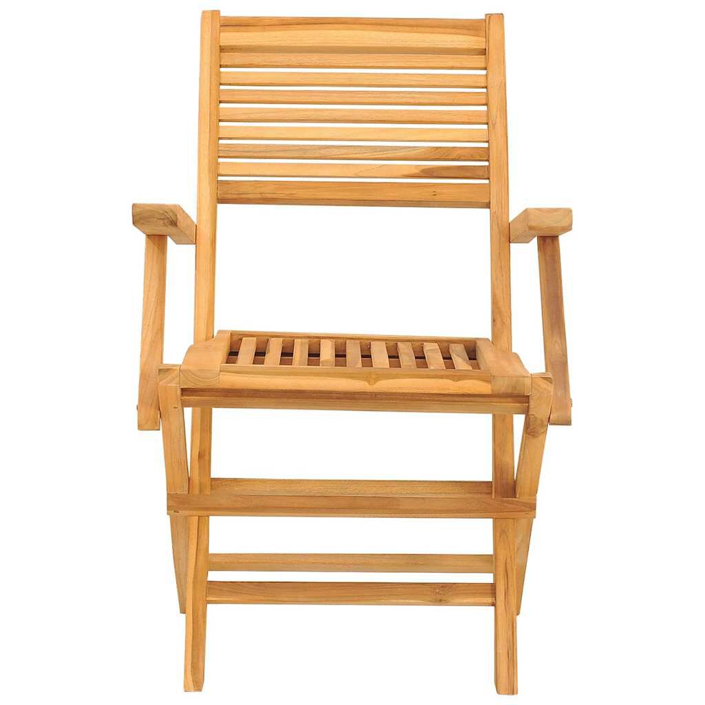 vidaXL Folding Garden Chairs 2 pcs 55x62x90 cm Solid Wood Teak