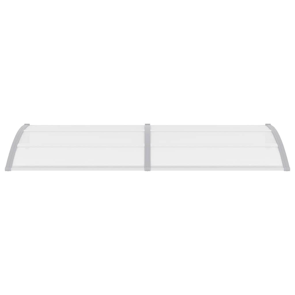 vidaXL Door Canopy Grey 240x100 cm PC