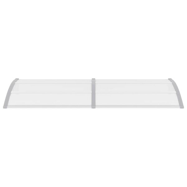 vidaXL Door Canopy Grey 240x100 cm PC