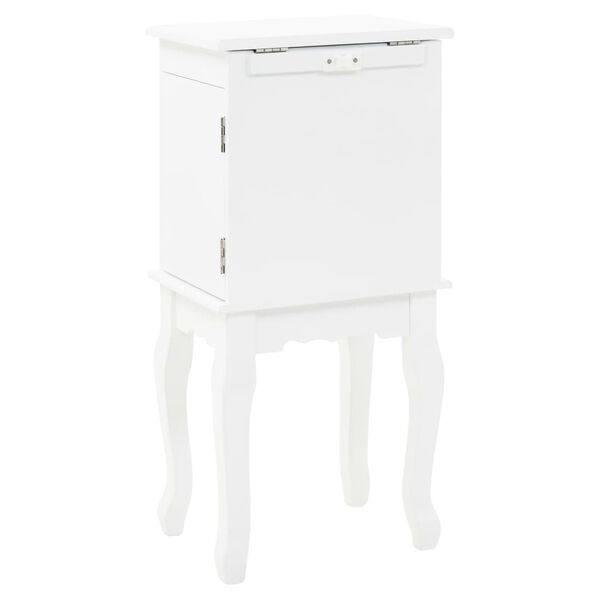 vidaXL Free Standing Jewelery Cabinet White