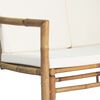 vidaXL 4 Piece Garden Lounge Set with Cushions Bamboo